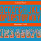 Drift0143-3 Custom Panther Blue Orange-White Drift Fashion Football Jersey