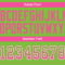 Custom Neon Green Pink-White Drift Fashion Football Jersey