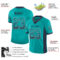 Drift0149-2 Custom Aqua Navy-White Drift Fashion Football Jersey