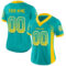 Drift0152-1 Custom Aqua Yellow-White Drift Fashion Football Jersey