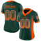 Drift0159-1 Custom Green Orange-White Drift Fashion Football Jersey
