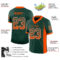Drift0159-2 Custom Green Orange-White Drift Fashion Football Jersey