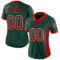 Drift0161-1 Custom Green Red-White Drift Fashion Football Jersey
