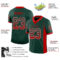 Drift0161-2 Custom Green Red-White Drift Fashion Football Jersey