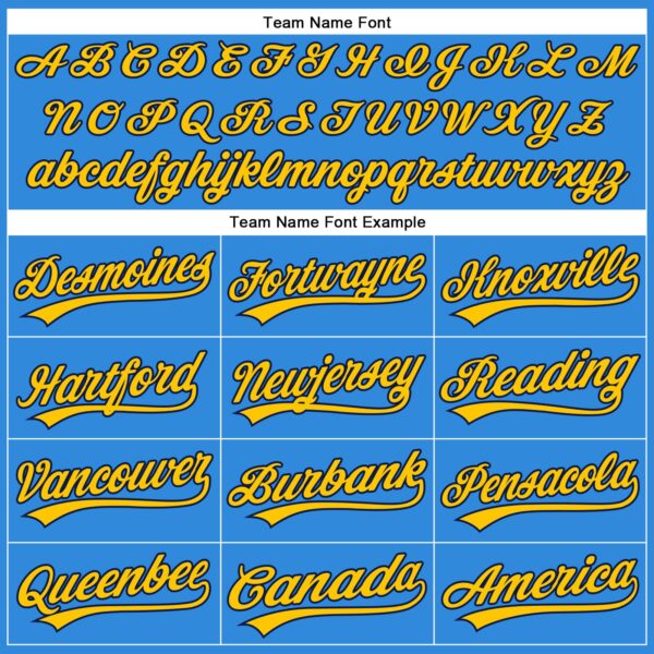 Custom Electric Blue Yellow-Navy Authentic Baseball Jersey