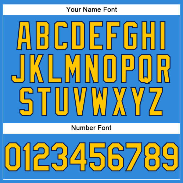 Custom Electric Blue Yellow-Navy Authentic Baseball Jersey