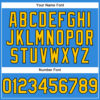 Custom Electric Blue Yellow-Black Authentic Baseball Jersey