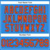 Custom Electric Blue Orange-Royal Authentic Baseball Jersey