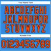 Custom Electric Blue Orange-Black Authentic Baseball Jersey