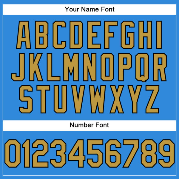 Custom Electric Blue Old Gold-Black Authentic Baseball Jersey