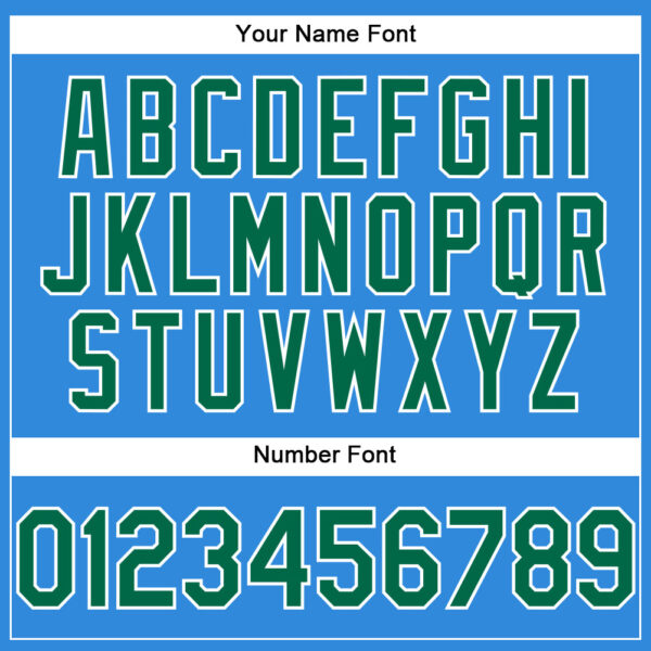 Custom Electric Blue Kelly Green-White Authentic Baseball Jersey