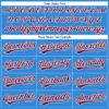 Custom Electric Blue Crimson-White Authentic Baseball Jersey