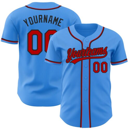 ElectricBlue0032_0dfa51ec-a60b-46cd-86fa-d43dfed2eba4 Custom Electric Blue Red-Black Authentic Baseball Jersey
