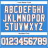 Custom Electric Blue White-Orange Authentic Baseball Jersey