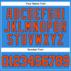 Custom Electric Blue Orange-Royal Authentic Baseball Jersey