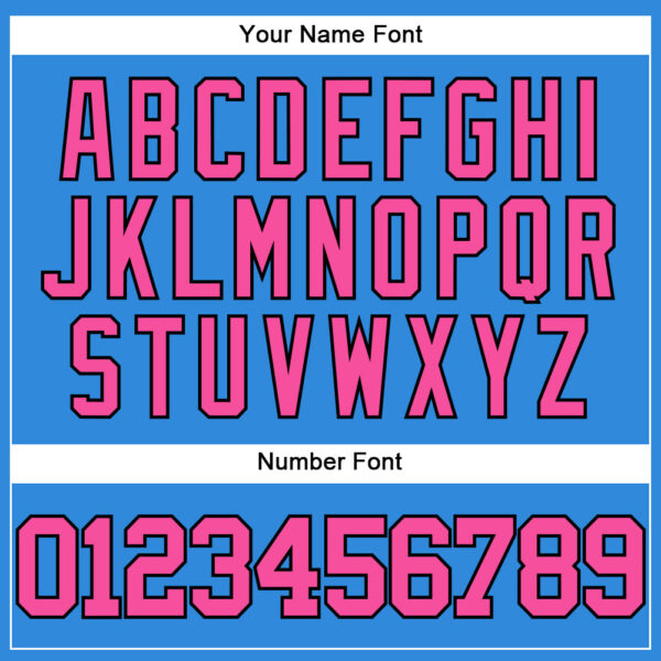 Custom Electric Blue Pink-Black Authentic Baseball Jersey