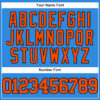 Custom Electric Blue Orange-Black Authentic Baseball Jersey