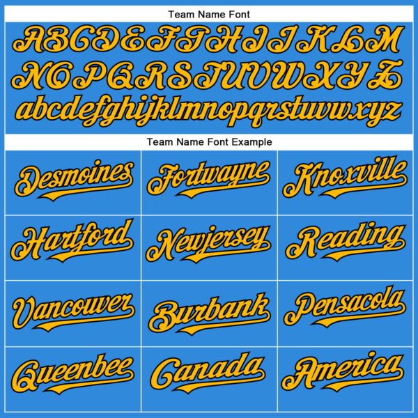 Custom Electric Blue Gold-Black Authentic Baseball Jersey