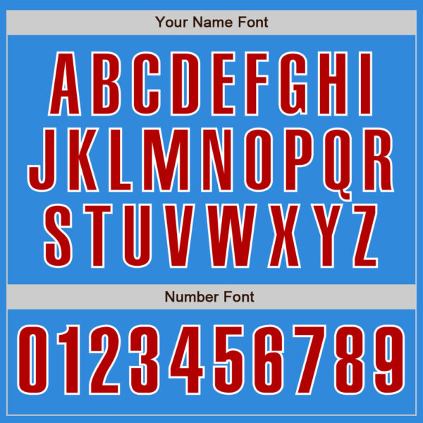 Custom Electric Blue Red-White Authentic Baseball Jersey