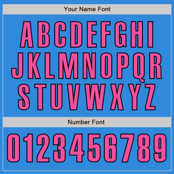 Custom Electric Blue Pink-Black Authentic Baseball Jersey