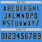 ElectricBlue0142-3 Custom Powder Blue Black-White Mesh Authentic Throwback Football Jersey