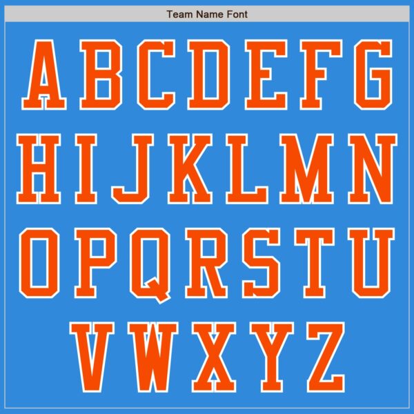 Custom Electric Blue Orange-White Authentic Baseball Jersey