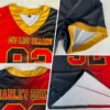 Custom Black Red-Old Gold Authentic Gradient Fashion Football Jersey