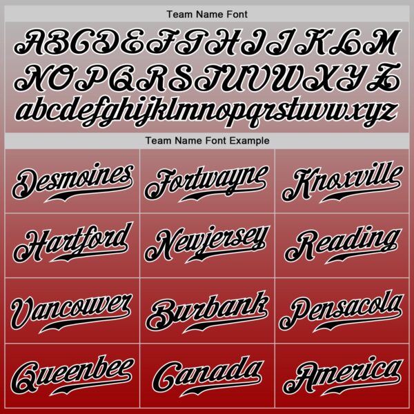 Custom Gray White-Red Authentic Fade Fashion Baseball Jersey