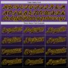 Custom Purple Black-Gold Authentic Fade Fashion Baseball Jersey