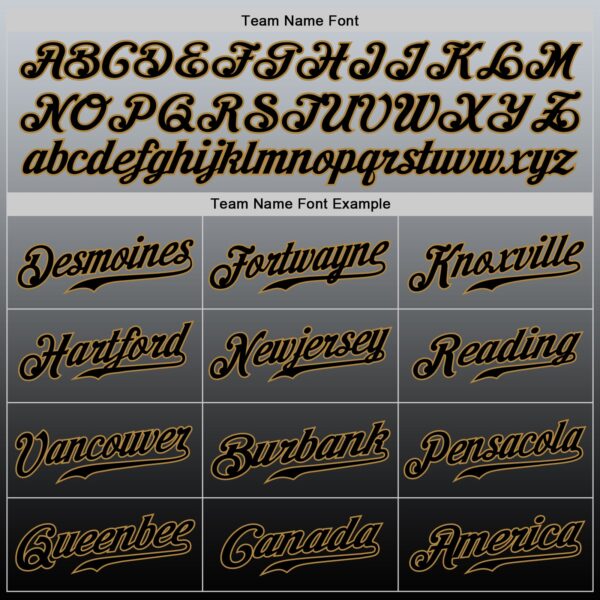 Custom Gray Old Gold-Black Authentic Fade Fashion Baseball Jersey