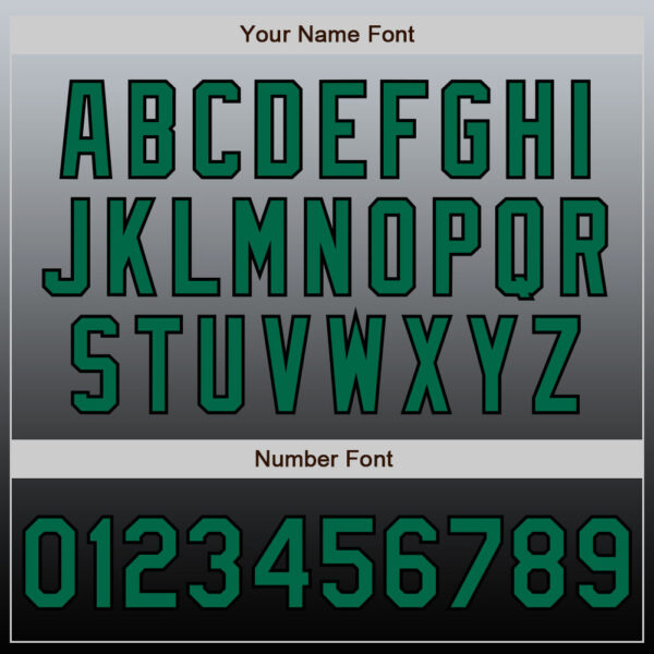 Custom Gray Kelly Green-Black Authentic Fade Fashion Baseball Jersey