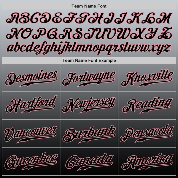 Custom Gray Black-Medium Pink Authentic Fade Fashion Baseball Jersey