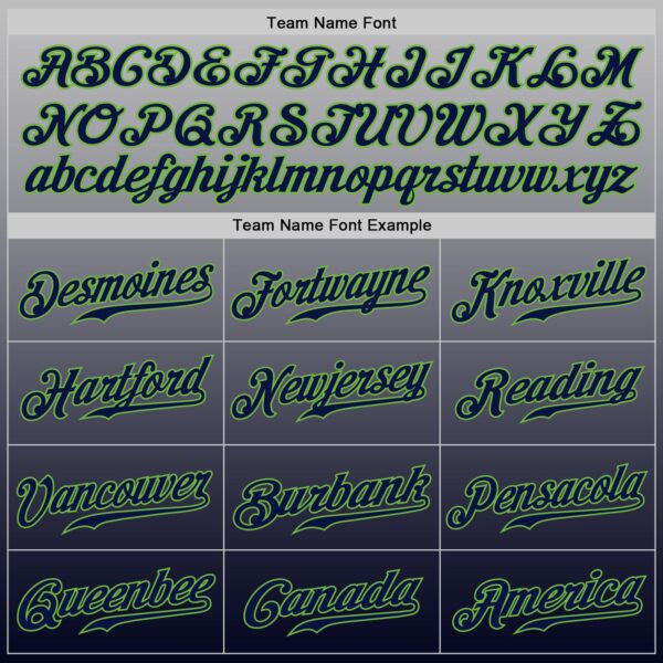 Custom Gray Neon Green-Navy Authentic Fade Fashion Baseball Jersey