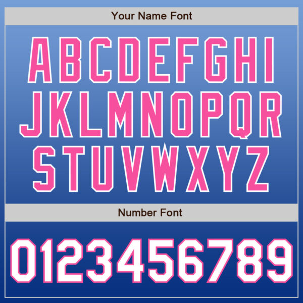 Custom Light Blue White-Royal Authentic Fade Fashion Baseball Jersey