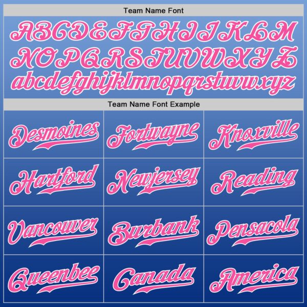 Custom Light Blue White-Royal Authentic Fade Fashion Baseball Jersey