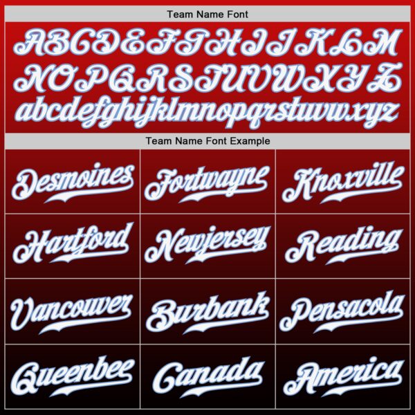 Custom Red White-Black Authentic Fade Fashion Baseball Jersey