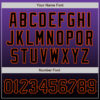 Custom Purple Black-Orange Authentic Fade Fashion Baseball Jersey