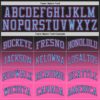 Custom Black Light Blue-Pink Authentic Fade Fashion Basketball Jersey
