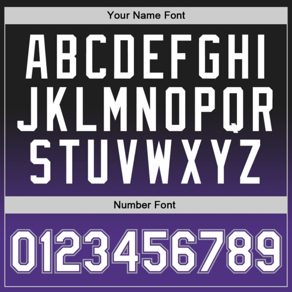 Custom Black White-Purple Authentic Fade Fashion Basketball Jersey