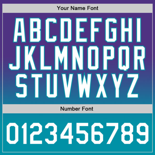 Custom Purple White-Teal Authentic Fade Fashion Basketball Jersey