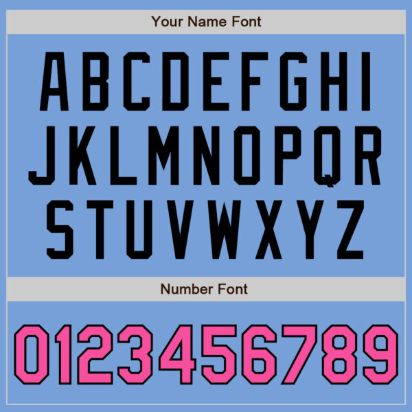 Custom Light Blue Pink-Black Authentic Fade Fashion Baseball Jersey