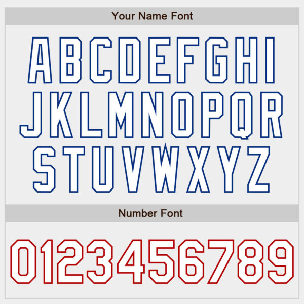 Custom White White Royal-Red Authentic Fade Fashion Baseball Jersey