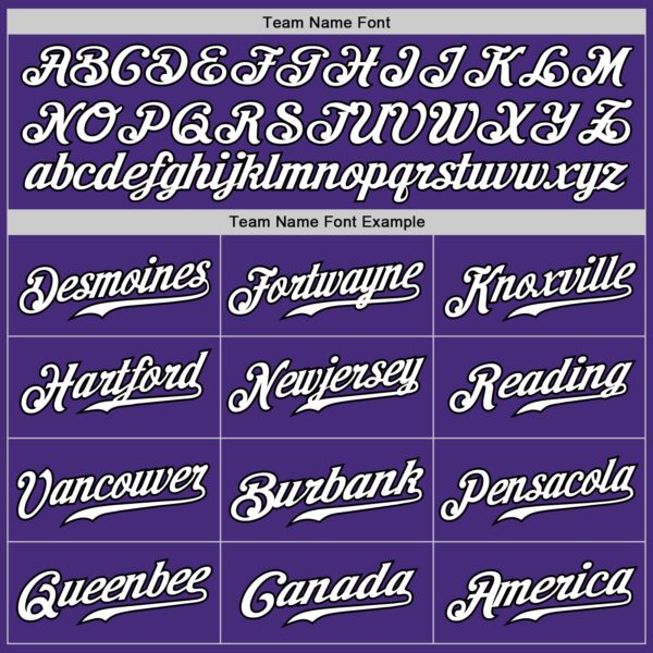 Custom Purple White-Black Authentic Fade Fashion Baseball Jersey