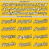 Custom Yellow White-Black Authentic Fade Fashion Baseball Jersey