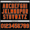 Custom Black Orange-White Authentic Gradient Fashion Baseball Jersey