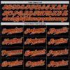 Custom Black Orange-White Authentic Gradient Fashion Baseball Jersey