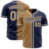 FadeFashion0176 Custom Navy Old Gold-White Authentic Gradient Fashion Baseball Jersey