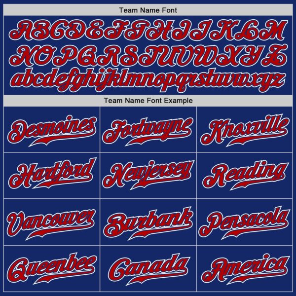 Custom Royal Red-White Authentic Gradient Fashion Baseball Jersey