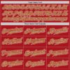Custom Red Old Gold-White Authentic Gradient Fashion Baseball Jersey
