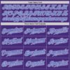 Custom Purple Light Blue-White Authentic Gradient Fashion Baseball Jersey